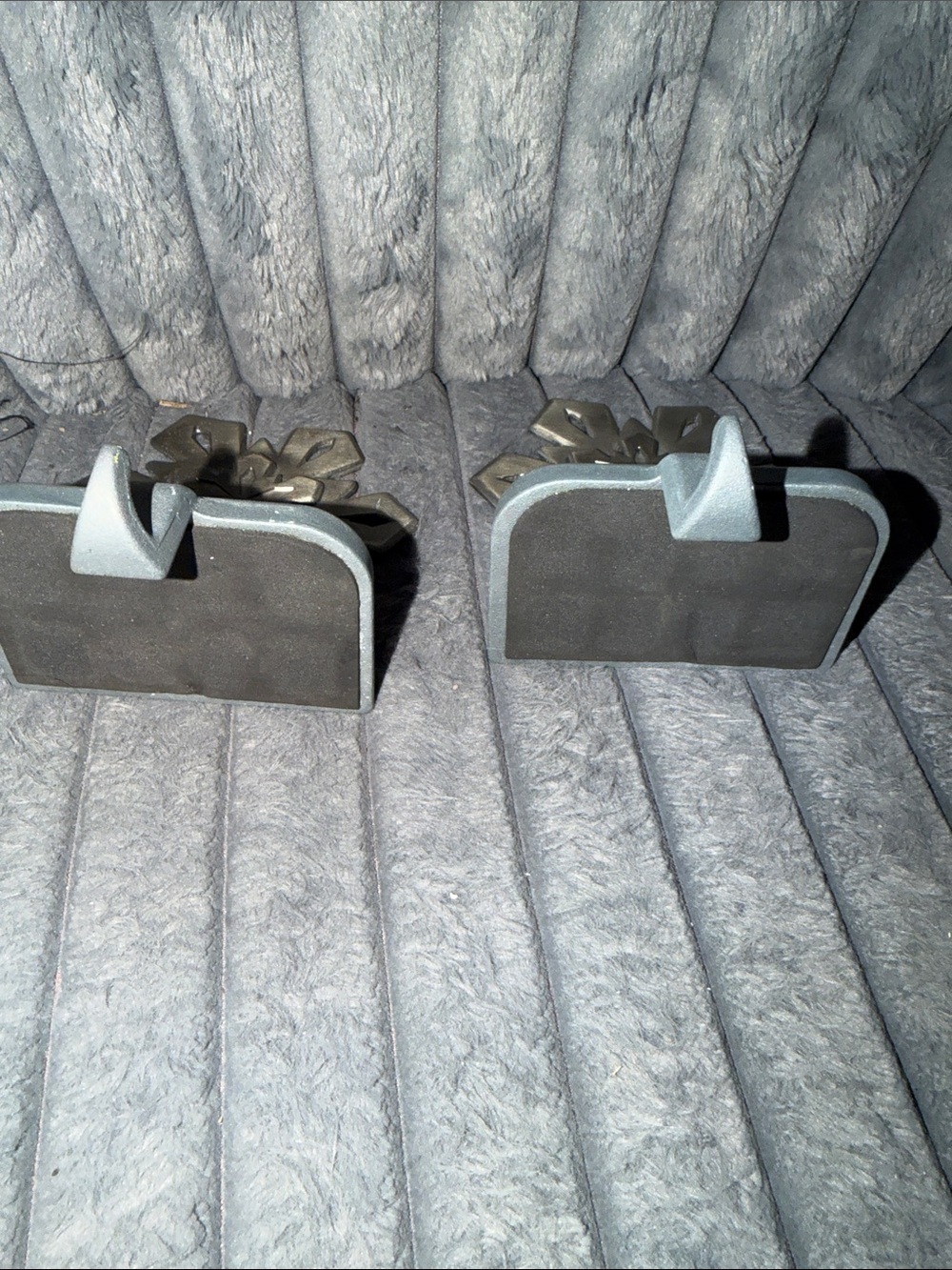 Vintage Silver Pewter Snowflake stocking Hooks Home Wall Decor Grandma/Grandpa - Picture 4 of 6
